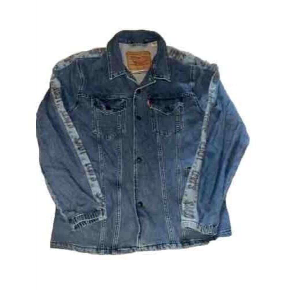 Levis BIG E Premium Denim Jacket Men’s Size L Trucker Snap Rare
